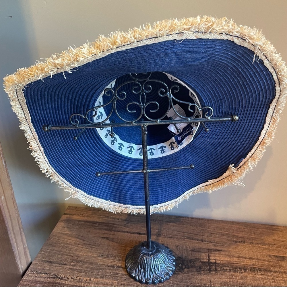 Sperry Top Sider Blue straw floppy hat - Picture 6 of 6